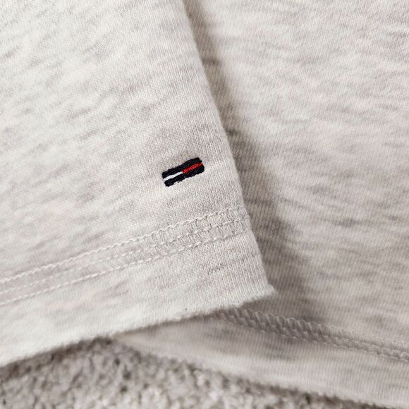 Tommy Hilfiger Denim Sweatshirt w/Side Tie Crop Pullover Women's Size XL - Picture 15 of 15